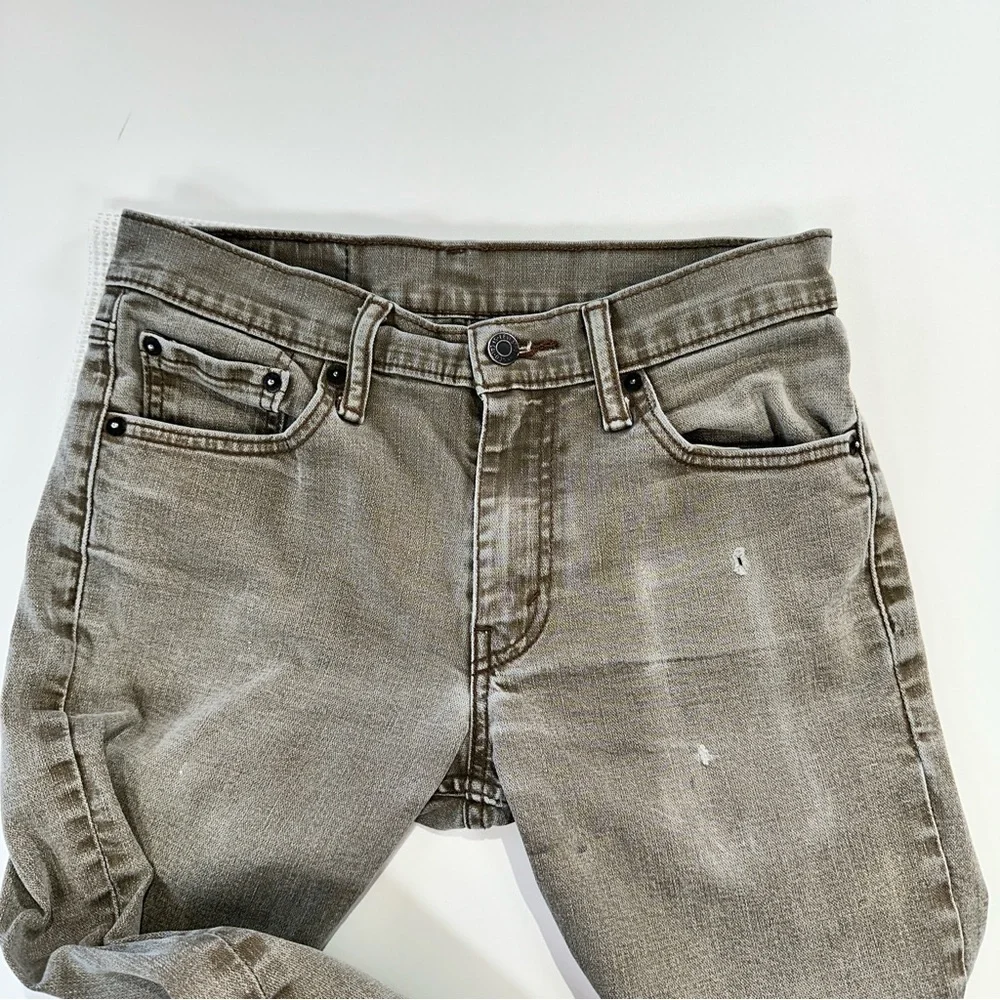 Levi’s 511 men’s slim stretch gray denim jeans 30x30
